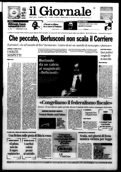 Il giornale : quotidiano del mattino